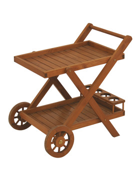G-072 τραπεζάκι τρόλει ξύλο TEAK, 78x53x75